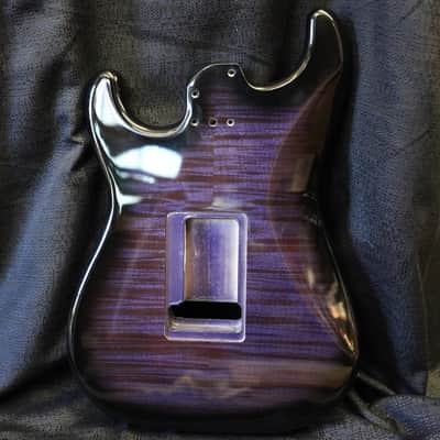 1993 Fender/Japan HRR 60s Purple Foto Flame Guitar Body NOS image 2