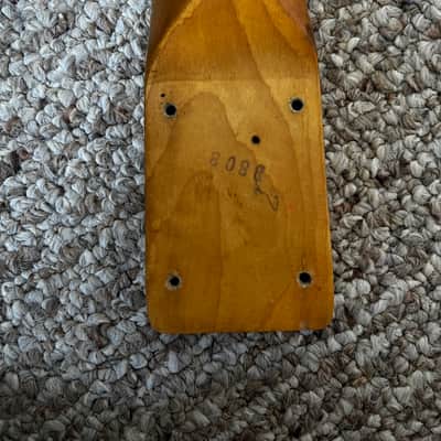 1968 Fender Telecaster Maple Neck– FEB 3 1968 B Width – w/ Neck Plate & Screws image 6