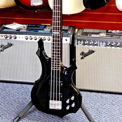 2012 ESP LTD F-104 Electric Bass! Humbuckers! 24 Frets! Gloss Black! VERY NICE!!! image 1