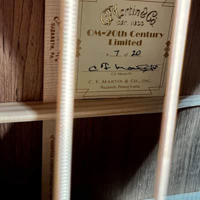 Martin OM 20th-Century Limited Acoustic Guitar - Natural Authorized Dealer Free Shipping! 362 (7 of 20) w/ RGM Watch! image 6