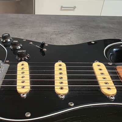 1977 Fender Stratocaster HT LEFT HAND Hardtail American Vintage 70s 1970's USA Lefty Handed Strat Custom DiMarzio Rosewood Black Aged Roadworn Relic LH Guitar image 16