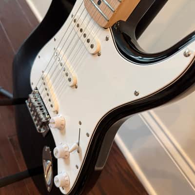 Squier Affinity Series Stratocaster - Black w/ White Pickguard (Mint, Pro Setup, Low Action) image 8
