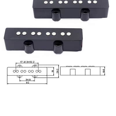 Open Style 4 String Electric Jazz Bass Pickup JB Bass Bridge & Neck Set image 3