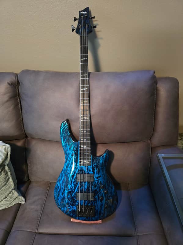 Schecter C-4 Silver Mountain 2021 - Corrosive Cobalt image 1