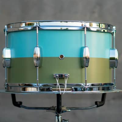 C&C 12th & Vine Snare Drum 2020 Circles for Change- Blue & Olive image 2