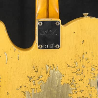 Mint Fender 1954 Telecaster Super Heavy Relic Super Faded Aged Nocaster Blonde 1-Piece Rift Sawn Maple Neck Fingerboard image 8