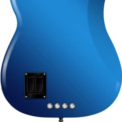 Fender American Ultra II Precision Bass, Ebony Fingerboard, Noble Blue image 4
