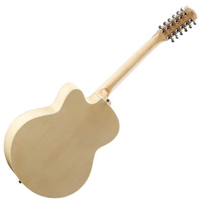Alvarez AJ80-12CE Artist 12-String Jumbo Acoustic Electric Guitar - Natural Gloss image 5