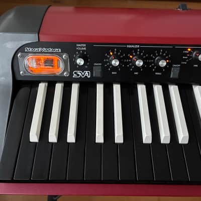Korg Korg SV1-73 Stage Vintage Digital Piano 2012 - Reverse keys, red body image 3