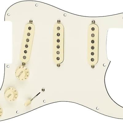 Fender Pre-Wired Strat Pickguard, Custom Shop Custom '69 SSS, Parchment 11 Hole PG (Open Box) image 1