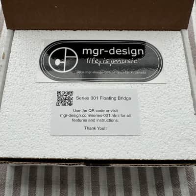MGR Design Series 001 Floating Bridge, direct bolt-on replacement assembly for Steinberger R-Trem, R Tremolo, NOS condition, NIB, fits Steinberger GR, GP, GT-PRO, Hohner, Roman Guitars, Ed Roman 6-string HEADLESS guitars image 2