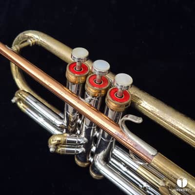 1963 BIG BELL C.G. Conn 6B Victor coprion leadpipe trumpet case mouthpiece gamonbrass image 8