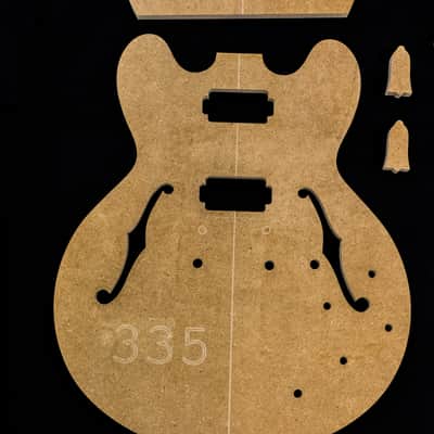 Guitar Templates ~ 335 ~ 1/2" MDF ~ CNC Router Set w/ Neck image 2