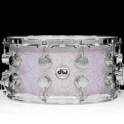 DW Collector's Series SSC Maple 7x14 Snare Drum - Diamond Nebula with Chrome Hardware image 3