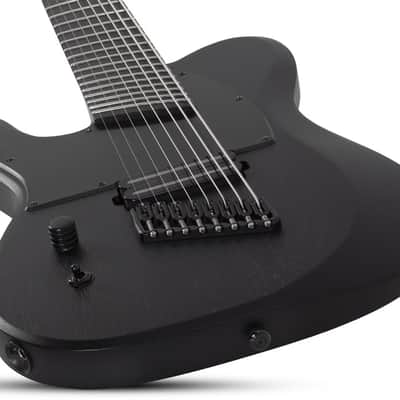 Schecter PT-8 MS Black Ops LH Satin Black Open Pore image 2