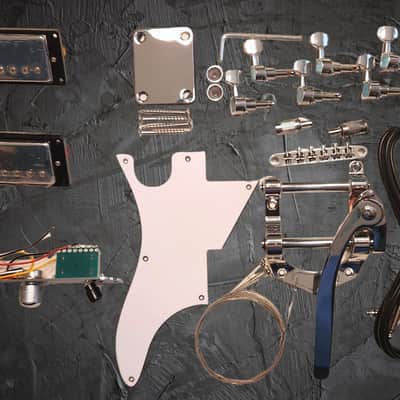 Slimline Tele Style Semi Hollow Body DIY Kit w/Rosewood FB by Budreau Guitars image 2