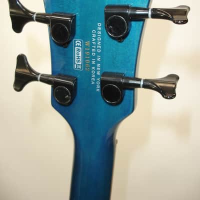 Spector Legend 4 Neck-Thru 4-String Electric Bass Guitar, Faded Blue Gloss w/ Bag image 13