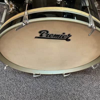 Premier 202 4 Piece Drumset 1960 - Piano Black - Mint! image 5