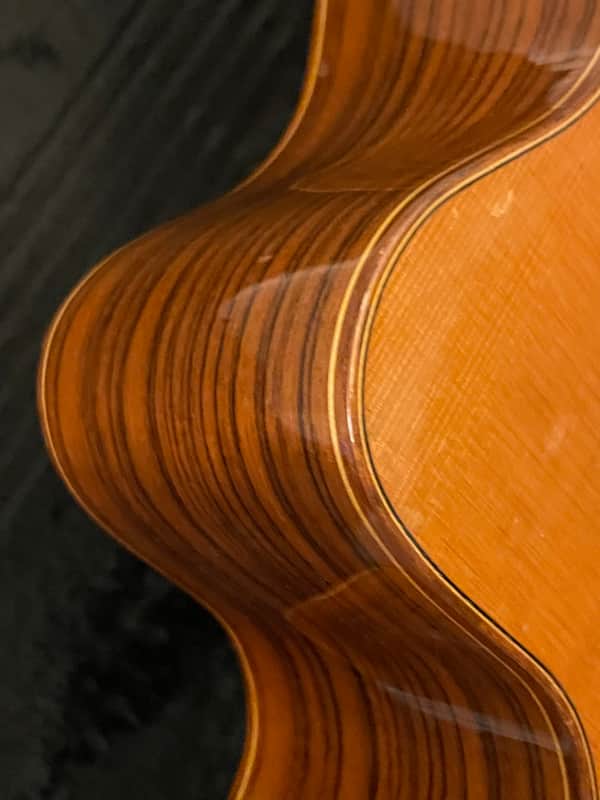 Manuel Raimundo Hand Built N660-E  Acoustic ( Bone saddle & Nut ) 3steel+3 Nylon Strings Flamenco Classical 1980's to 2000's  - Thin Gloss Coate image 1