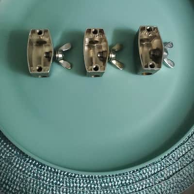 3x 1960s 1970s JAPAN MIJ FLOOR TOM LEG & CYMBAL L ARM Holder Mount Bracket STENCIL HOSHINO PEARL STAR (a) image 4