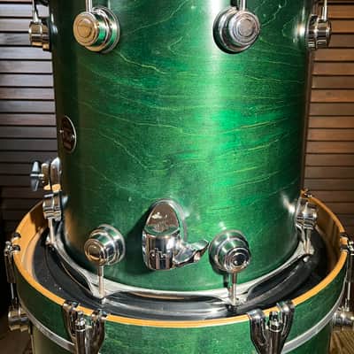 DW collectors series 3 piece bop kit satin emerald green image 7