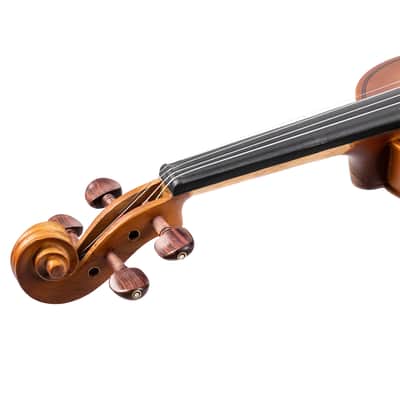 🎅🎄 For Pros and Beginners! Natural Finish Spruce Violin +Case/Bag +Bow +Wax image 9