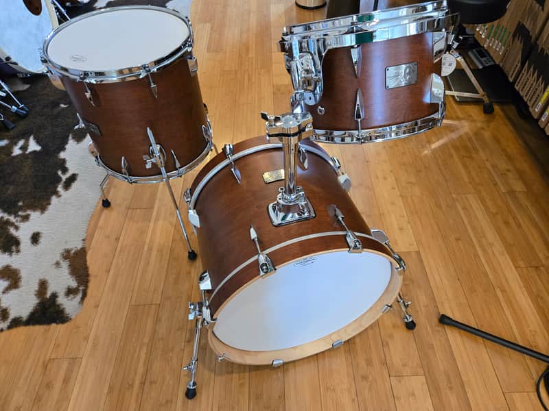 Drum Kits - Canopus 14x18 8x12 14x14 Yaiba II Bop (Antique Brown Matt) image 1