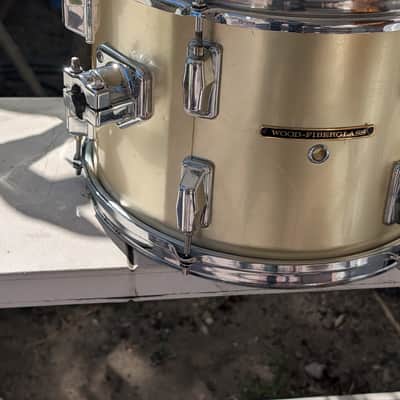 Pearl Wood Fiberglass 13" Rack Tom 1970s - Silver image 2