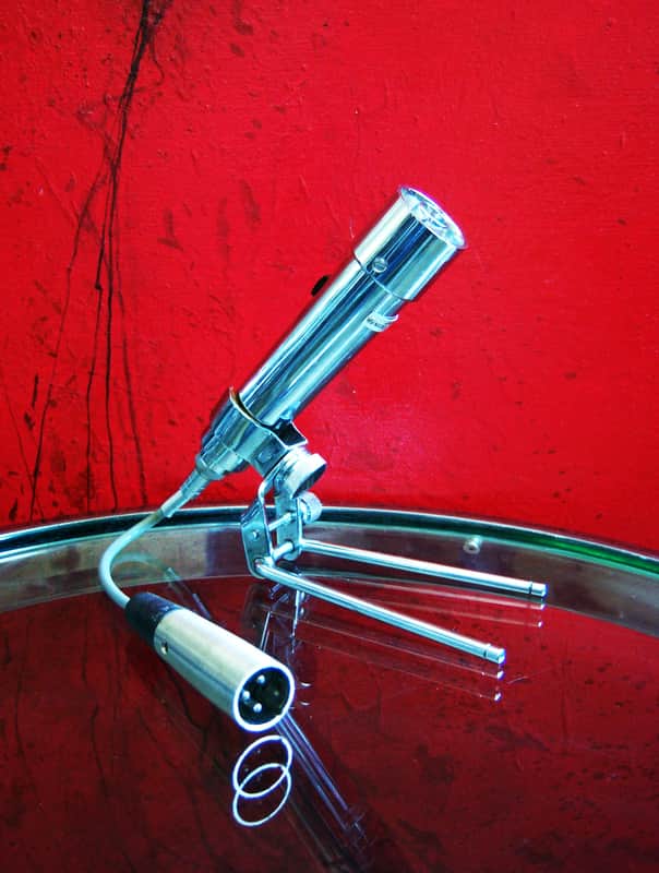 Vintage 1950's Lafayette 99-4522 crystal harp microphone High Z harp mic w accessories Calrad Aiwa Olson Shield prop display repair image 1