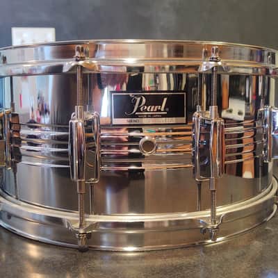 Pearl 6.5x14 Chrome Over Brass 1980 COB Snare image 1