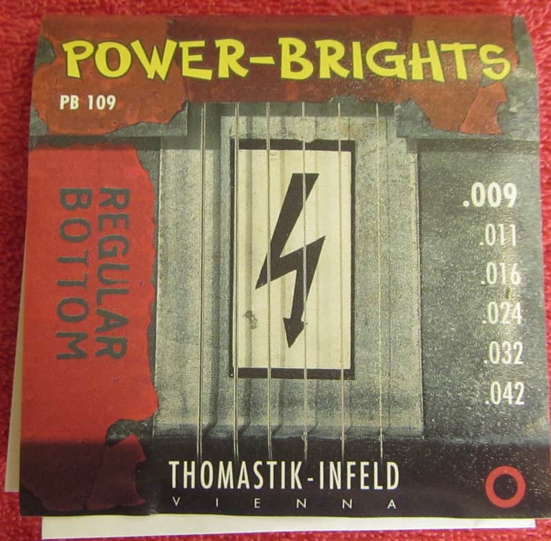 Thomastik-Infeld NOS Power-Bright PS109 strings 1990's - Steel image 1