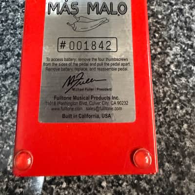 Fulltone Mas Malo Distortion / Fuzz 2010s - Red image 4