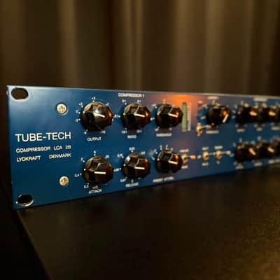 Tube-Tech LCA 2B Dual Channel Tube VCA Compressor / Limiter 2010s - Blue image 2