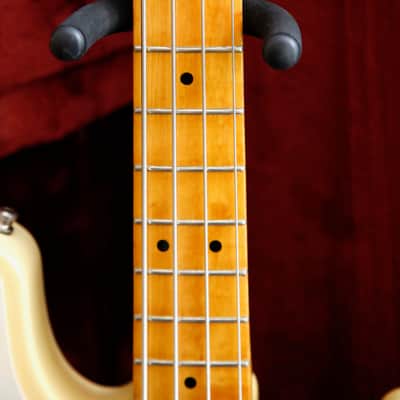 Aria T P-Bass Style Bass Guitar Vintage White Made In Japan Pre-Owned image 5