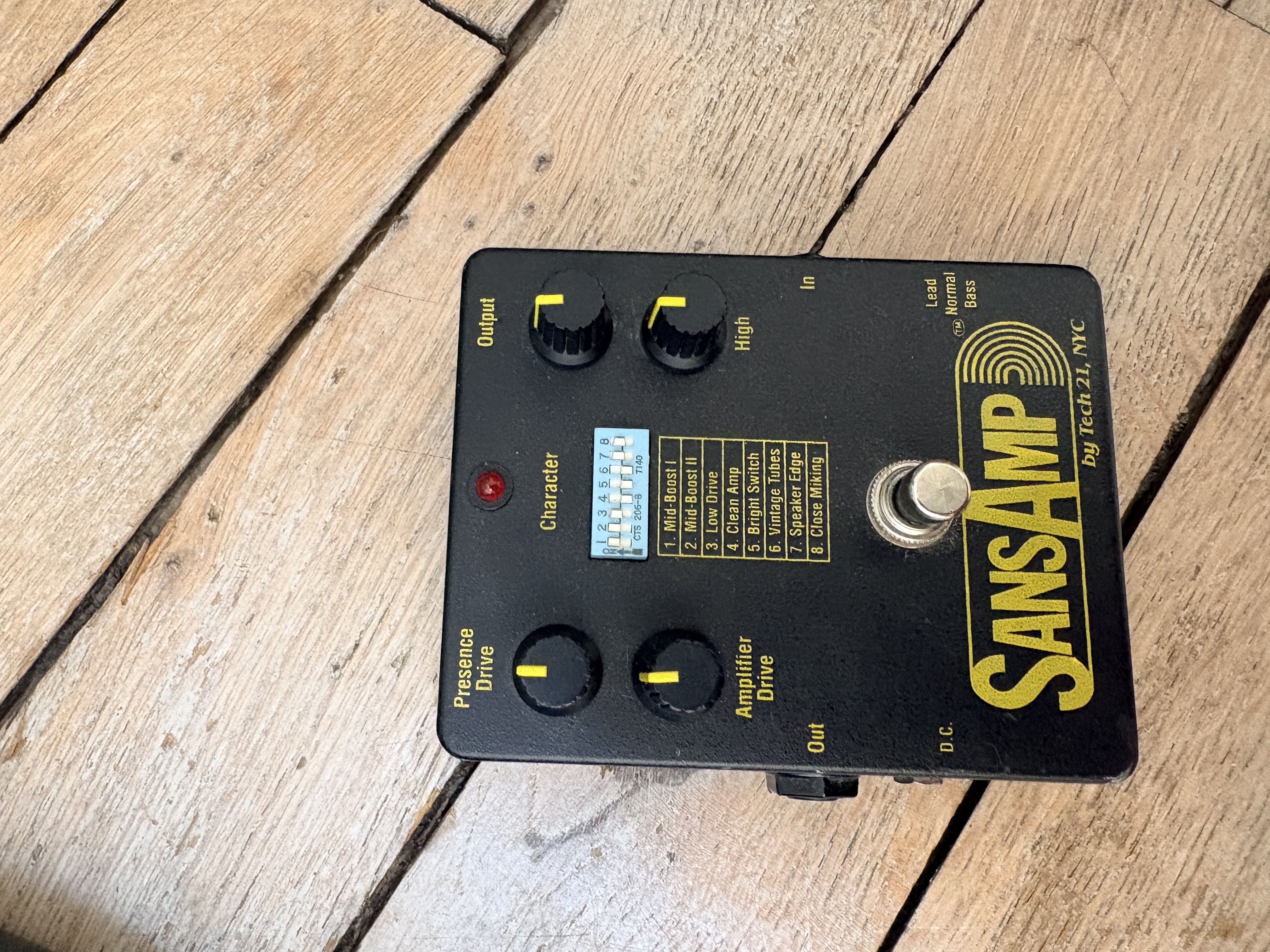Circa 1994 Tech 21 Sans Amp Rare Vintage Cobain Nirvana Collector Distortion Boutique Pedal