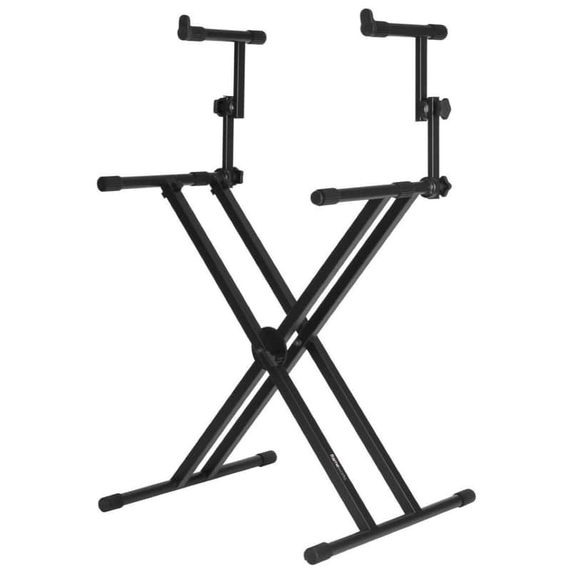 Gator GFW-KEY-5100X Frameworks Deluxe X-Style 2-Tier Keyboard Stand image 1