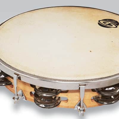 Latin Percussion CP Double Row Tuned Tambourine, Wood/Steel, 10″ image 5