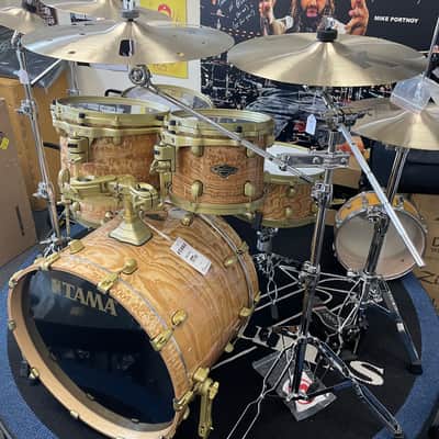 Tama Starclassic "50th Anniversary" limited drum set 2022` Tamo Ash/satin gold hardware image 6