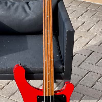 Rickenbacker 4001 Fretless Bass 1986 ultra rare "Redneck" w/Black parts Ltd. Edition its Factory Fretless ! image 7