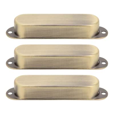 Stratocaster Metal Single Coil Pickup Covers (No Holes) - Bronze 3 Pcs image 6