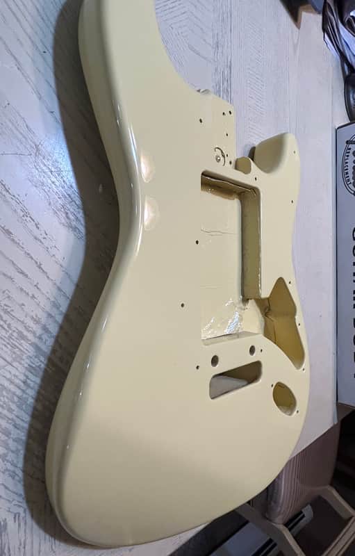 Fender American Stratoscaster ‘96 Body 1996 - Olympic white Gloss image 1