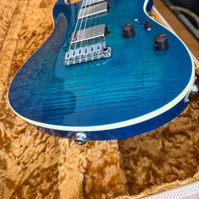 Suhr Modern Carve Top 2014 Reload Collection Flamed Blue Aqua Cocobolo Neck **Stunning!** image 15