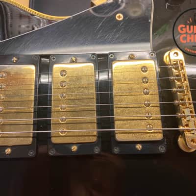 1992 Gibson Pre-Historic ’57 Les Paul Custom 3-Pickup Custom Shop Black Beauty w/ Chainsaw Case image 17