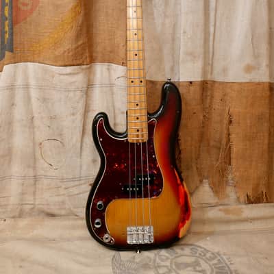 Fender Precision Bass Lefty Version 1975 - Sunburst image 1
