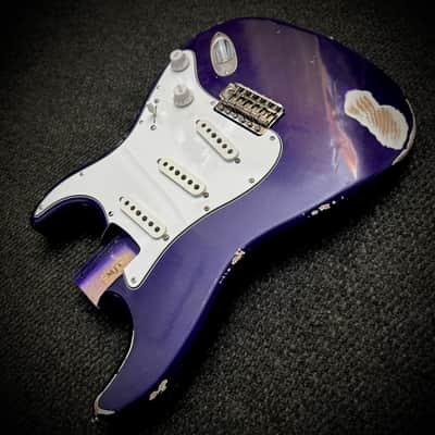 MJT Loaded Body Stratocaster 2020s - Purple Nitro image 4