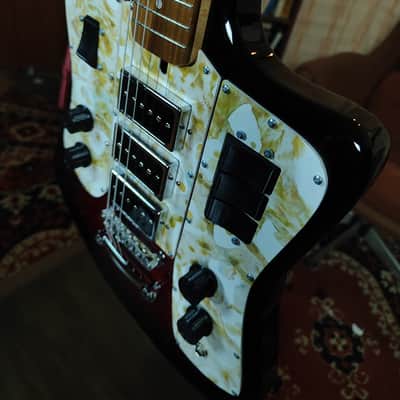 Formanta Style USSR Electric Guitar Built In Tone Bender Soviet Germanium Fuzz image 6