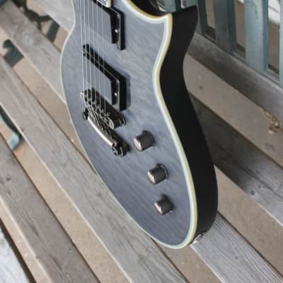 ESP LTD EC-401 QM 2017 - 2019 Neck Through (Satin See Thru Black) image 4