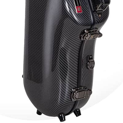 Crossrock Composite Carbon Fiber Case fits Regular Alto Saxophone, Lightweight Beautiful Hard Case image 2