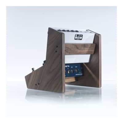 Stand for 2 Meris LVX and/or Mercury effects pedals | Handmade with solid black walnut image 3