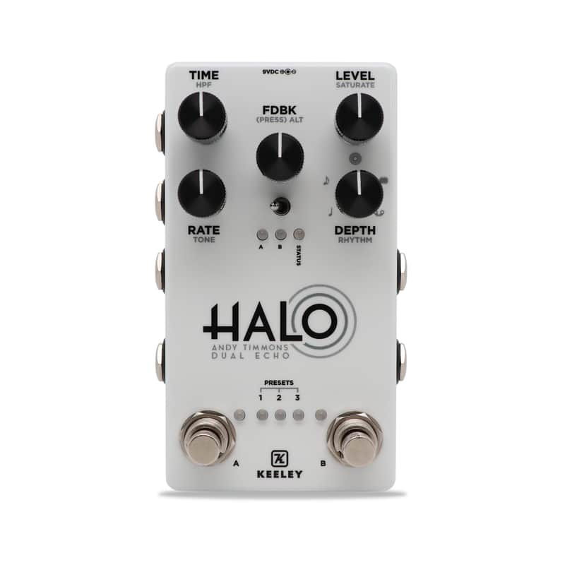 Keeley Halo Andy Timmons Dual Echo Delay Pedal "Glow in the Dark"- Exclusive Moonglow Custom Shop Edition image 1